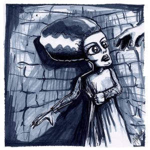 Halloween Beastie Bride Of Frankenstein - by Trick Monkey / Andy Monks