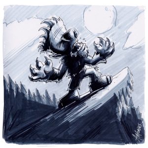 Halloween Beastie 'Wolfie' - by Trick Monkey / Andy Monks